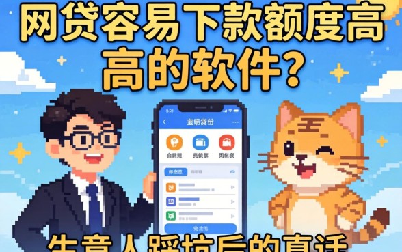什么网贷容易下款额度高的软件？生意人踩坑后的真话