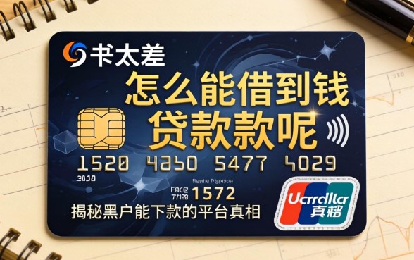 信用太差怎么能借到钱贷款呢，揭秘黑户能下款的平台真相