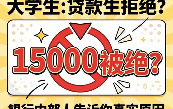 大学生贷款15000被拒？银行内部人告诉你真实原因