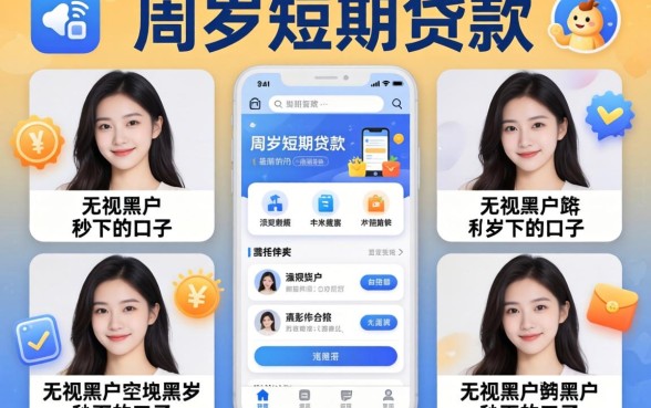 18周岁短期贷款软件，详细阐述五个无视黑户秒下的口子