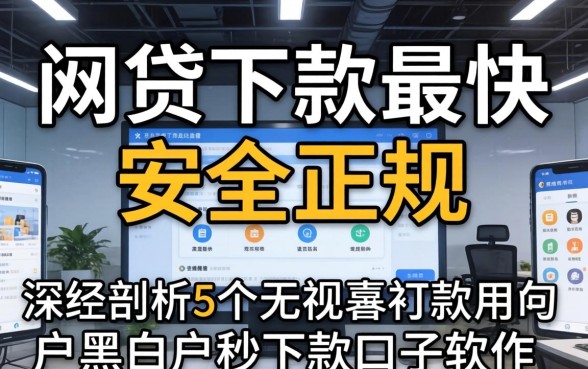 哪个网贷下款最快又安全正规，深入剖析5个无视黑白户秒下款口子软件