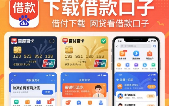 像百度闪付卡借款app下载一样方便的借款口子，汇总五个看银行流水的网贷软件
