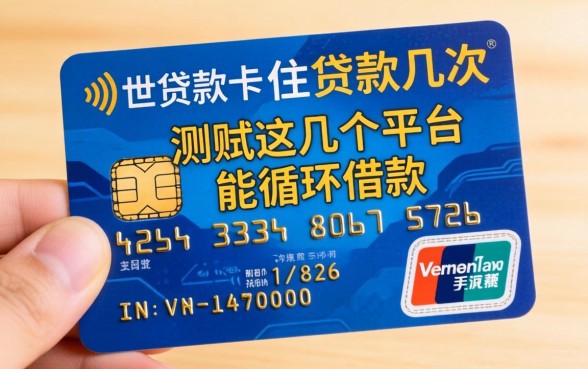 关于一张卡能贷款几次,实测这几个平台能循环借款