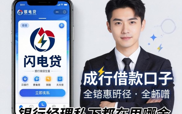 像招行闪电贷app一样的借款口子,银行经理私下都在用哪个?