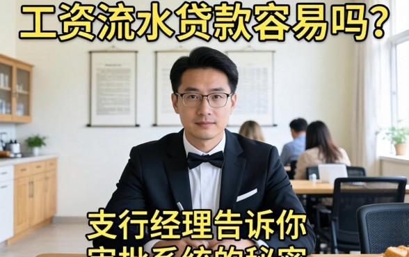 只有工资流水贷款容易吗?支行经理告诉你审批系统的秘密