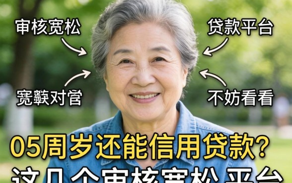 65周岁还能信用贷款？这几个审核宽松的平台不妨看看