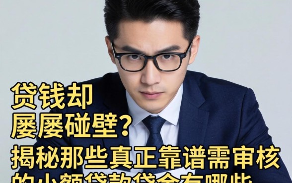 急需用钱却屡屡碰壁？揭秘那些真正靠谱的需审核的小额贷款有哪些，助你告别资金焦虑