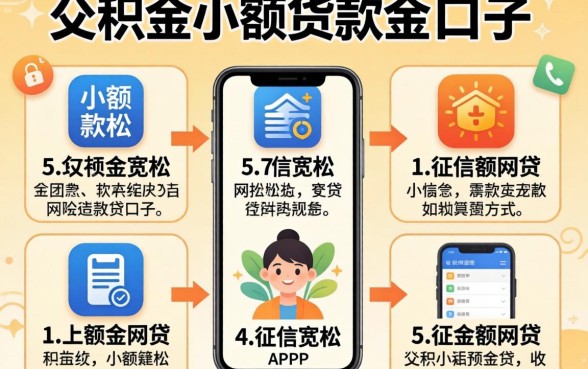 可用公积金小额贷款的口子,细致阐述5个对征信宽松的网贷app
