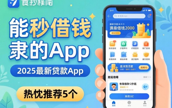 17能秒借钱的app，热忱推荐5个2025最新贷款app