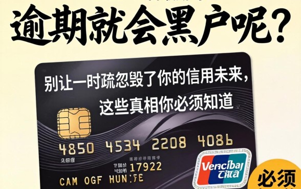 信用卡逾期就会黑户呢？别让一时的疏忽毁了你的信用未来，这些真相你必须知道