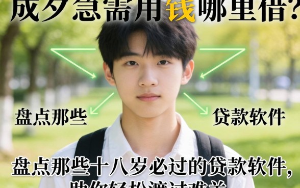 刚满十八岁急需用钱哪里借？盘点那些十八岁必过的贷款软件，助你轻松渡过难关