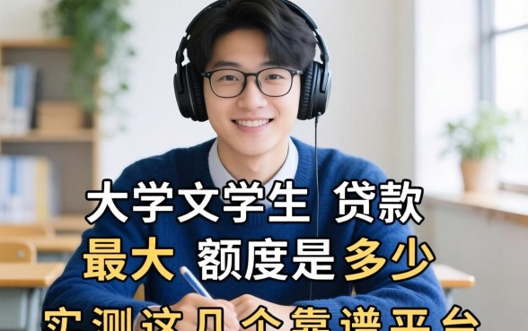 大学生贷款最大额度是多少？实测这几个靠谱平台