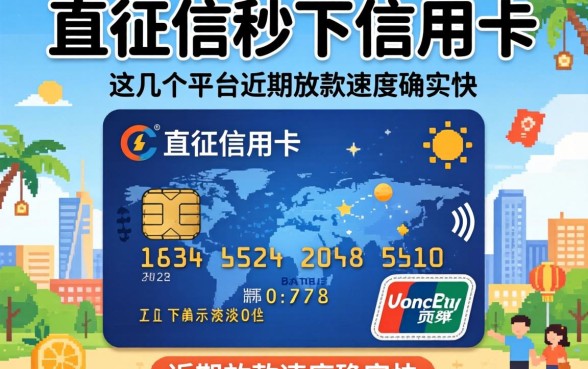 不查征信秒下信用卡:这几个平台近期放款速度确实快