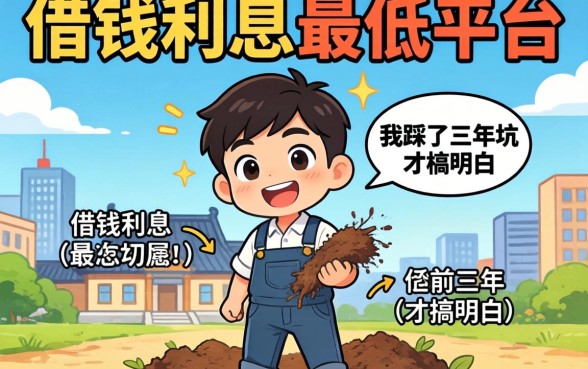 2026年借钱利息最低的平台，我踩了三年坑才搞明白