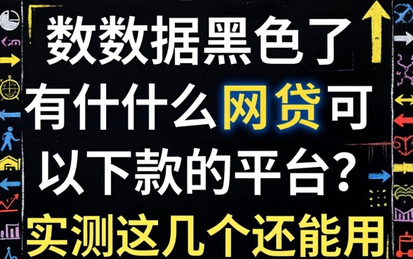 大数据黑了有什么网贷可以下款的平台？实测这几个还能用