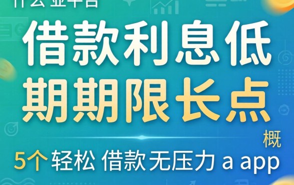 什么平台借款利息低期限长点,概括5个轻松借款无压力app