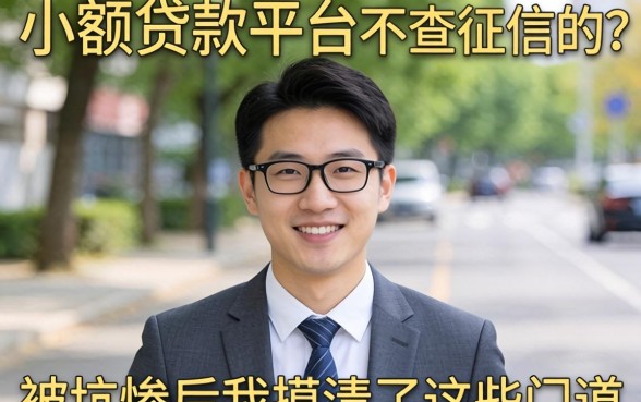 什么小额贷款平台不查征信的？被坑惨后我摸清了这些门道