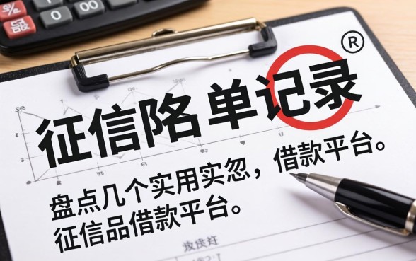 哪里可以看征信黑名单记录？盘点几个实用的借款平台