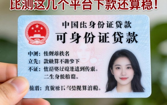 哪些可以用身份证贷款？实测这几个平台下款还算稳