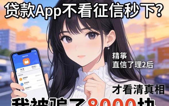 什么贷款app不看征信秒下？我被骗了8000块后才看清真相