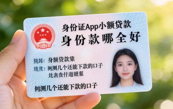 凭身份证app小额贷款哪个好？实测几个还能下款的口子