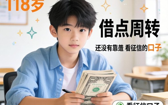 刚满18岁想借点钱周转,有没有靠谱不看征信的口子推荐?