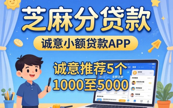 低芝麻分贷款,诚意推荐5个1000至5000的小额贷款app