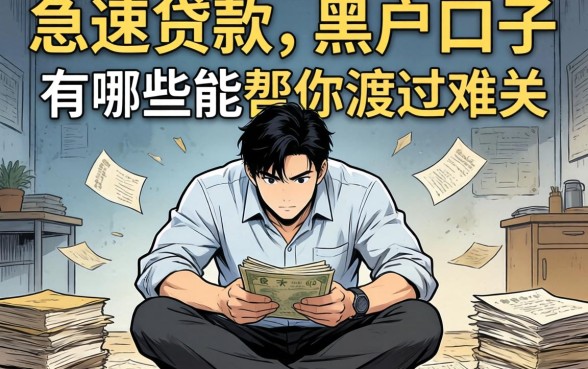 急需用钱却四处碰壁？急速贷款的黑户口子有哪些能帮你渡过难关？