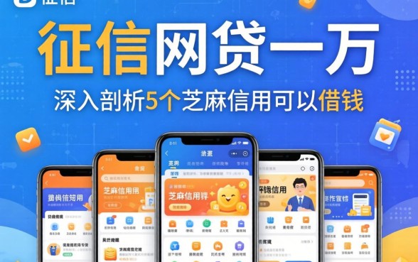不查征信网贷一万，深入剖析5个芝麻信用可以借钱的软件