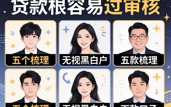 什么贷款很容易过审核,梳理五个无视黑白户的下款口子