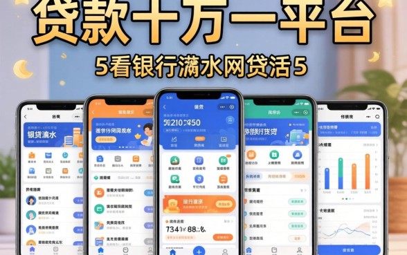 可以贷款十万的平台,条列5个看银行流水的网贷软件
