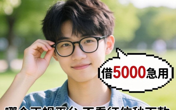 刚满20岁想借5000急用，哪个正规平台不看征信秒下款？