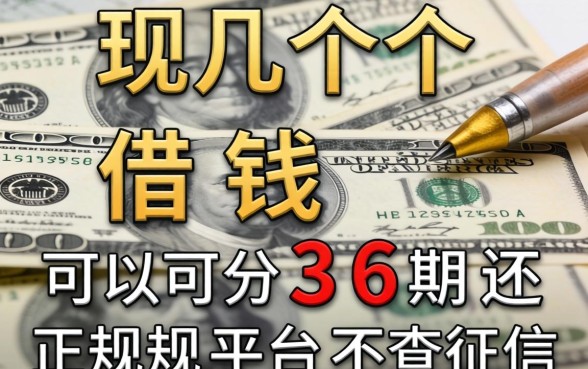 发现几个借钱可以分36期还的正规平台不查征信
