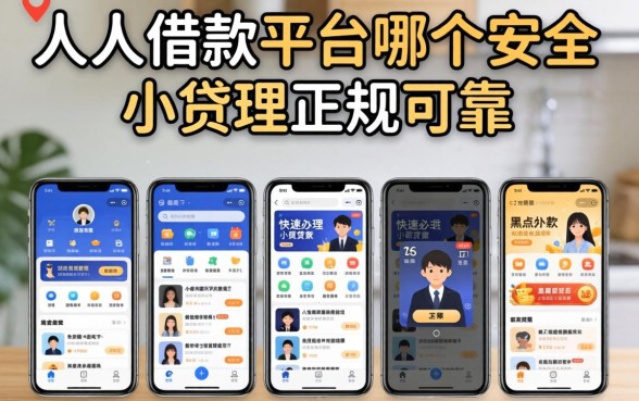 个人借款平台哪个最安全最正规可靠,陈列5个黑户可快速办理小额贷款业务的软件
