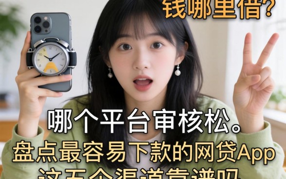 急需用钱哪里借?哪个平台审核松?盘点最容易下款的网贷app,这五个渠道靠谱吗?