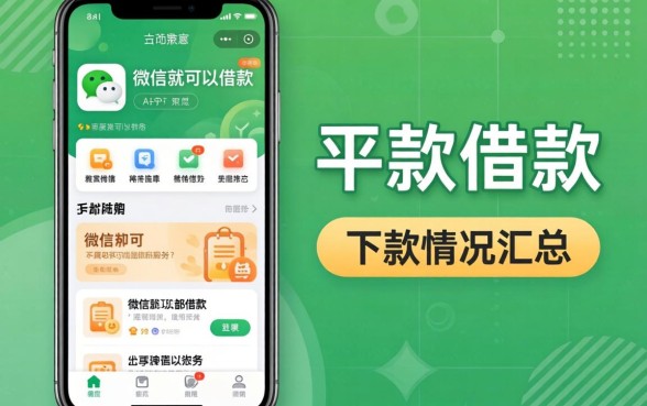发现几个凭微信就可以借款的应用软件,下款情况汇总