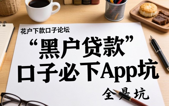 我翻遍了2026花户下款口子论坛,发现黑户贷款的口子必下app全是坑