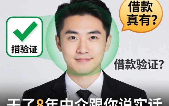 不用扫脸验证的借款真有?干了8年中介跟你说实话