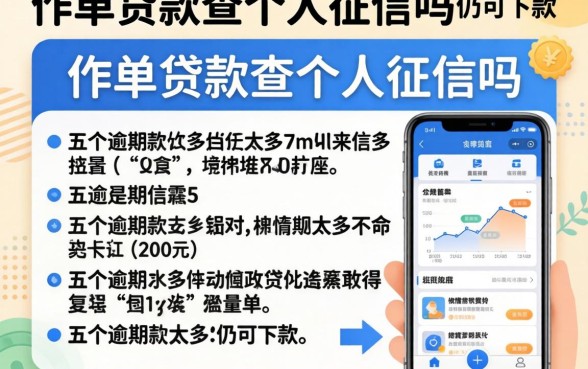 保单贷款查个人征信吗，细致阐述五个逾期太多仍可下款的app