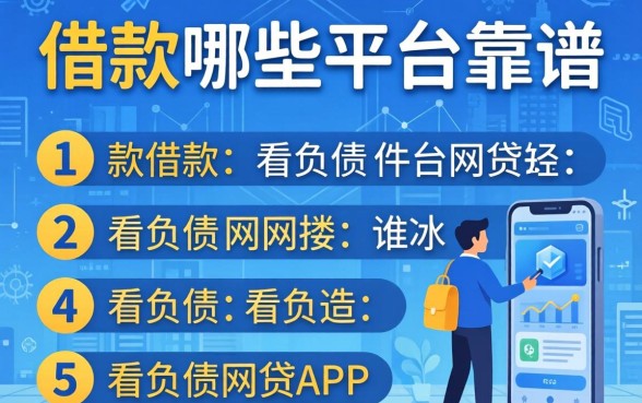 借款哪些平台靠谱，罗列5个不看负债的网贷app