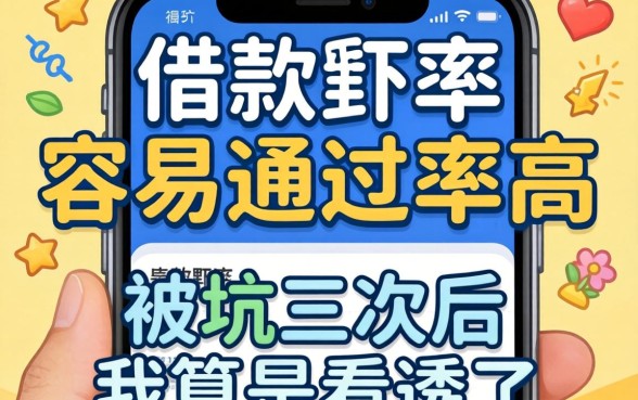什么借款软件容易通过率高？被坑三次后我算是看透了
