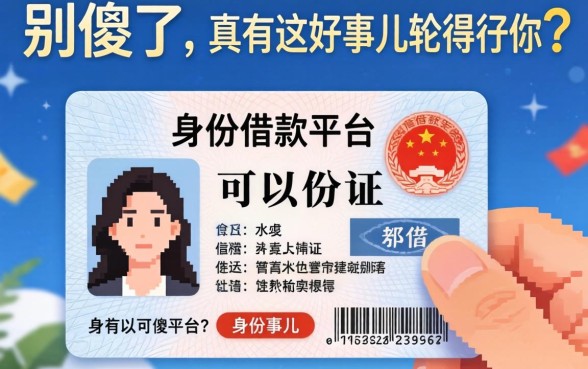 不用身份证可以借款的平台？别傻了，真有这好事儿轮得到你？