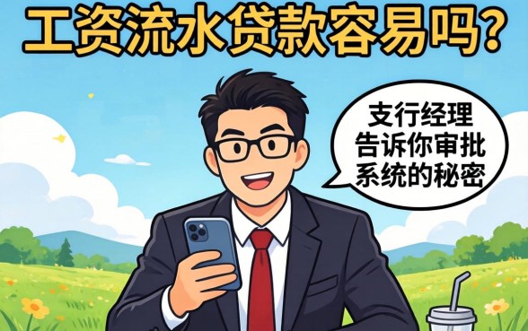 只有工资流水贷款容易吗?支行经理告诉你审批系统的秘密