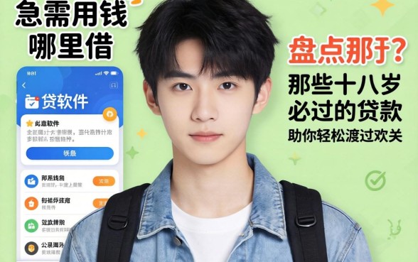 刚满十八岁急需用钱哪里借？盘点那些十八岁必过的贷款软件，助你轻松渡过难关