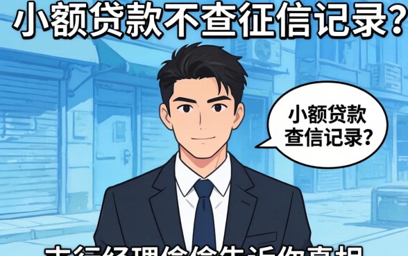 哪款小额贷款不查征信记录？支行经理偷偷告诉你真相