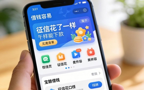 分享几个常用的手机软件借钱容易的口子,征信花了一样能下款