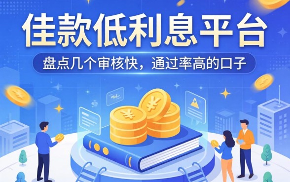 借款低利息的平台有哪些?盘点几个审核快、通过率高的口子