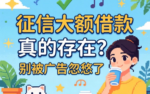 不看征信的大额借款真的存在吗？别被广告忽悠了