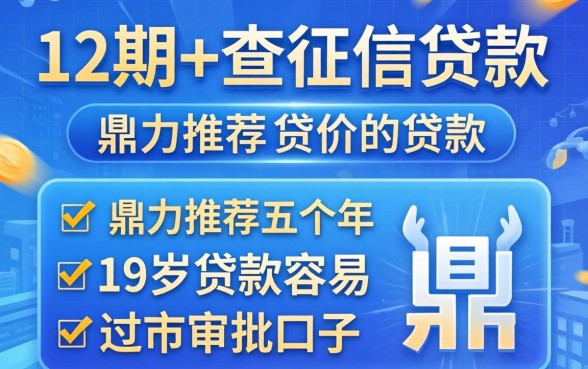 分12期不查征信的贷款,鼎力推荐五个19岁贷款容易过审批的口子