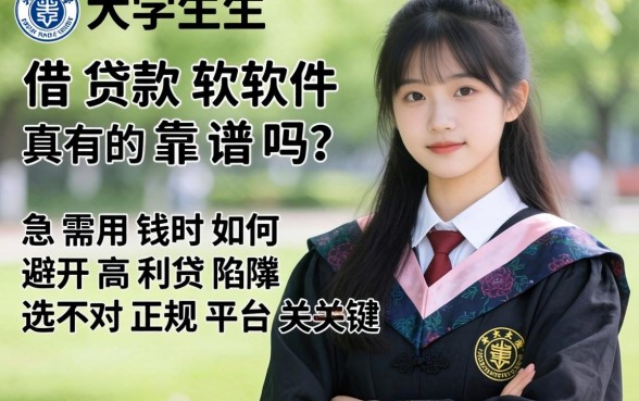 大学生借款软件真的靠谱吗？急需用钱时如何避开高利贷陷阱，选对正规平台是关键